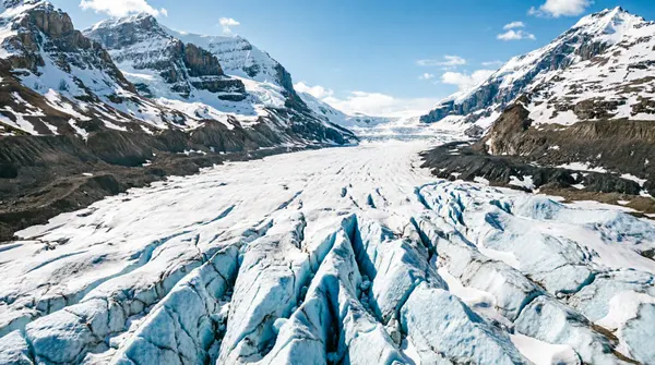 Aerial view of the Columbia Icefield